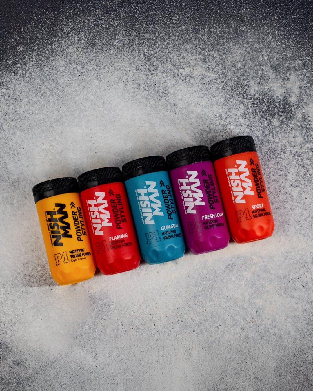 Newly released beauty and grooming products Latest hair and beard care product selection New arrival cosmetics displayed together Modern grooming essentials collection