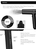 JRL FP2401 – Professional Ultra-Light Hair Dryer Set With 2 Brushes