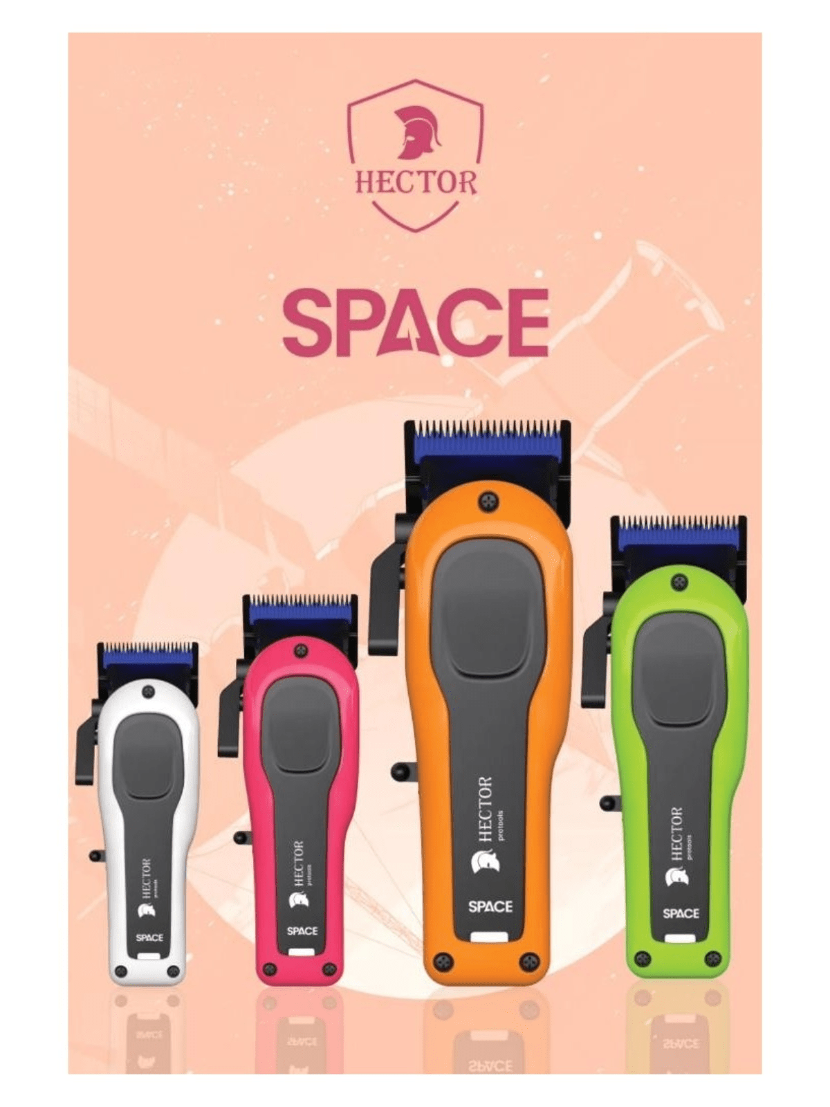 Hector Space X Professional Hair Clipper 8000 RPM – Orange