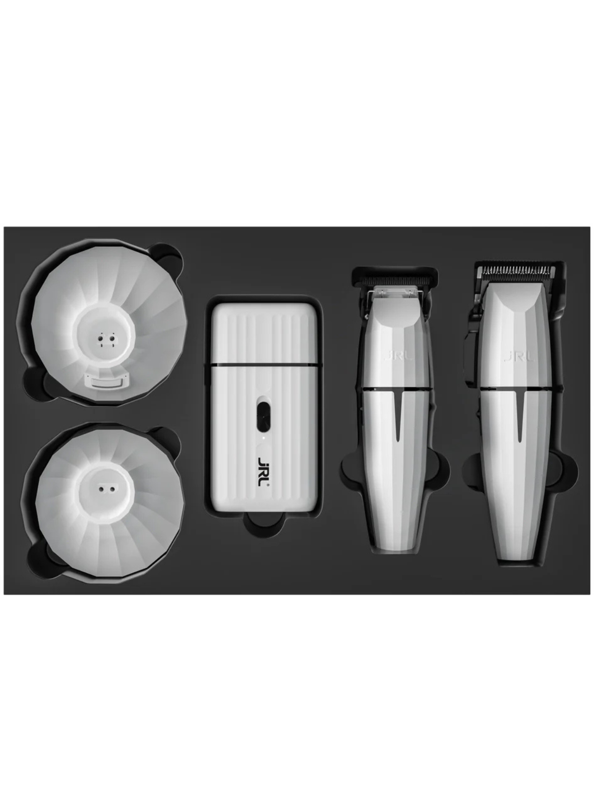 JRL GHOST KIT 2 – ПРОФЕСИОНАЛЕН КОМПЛЕКТ С МАШИНКА, ТРИМЕР И ШЕЙВЪР
