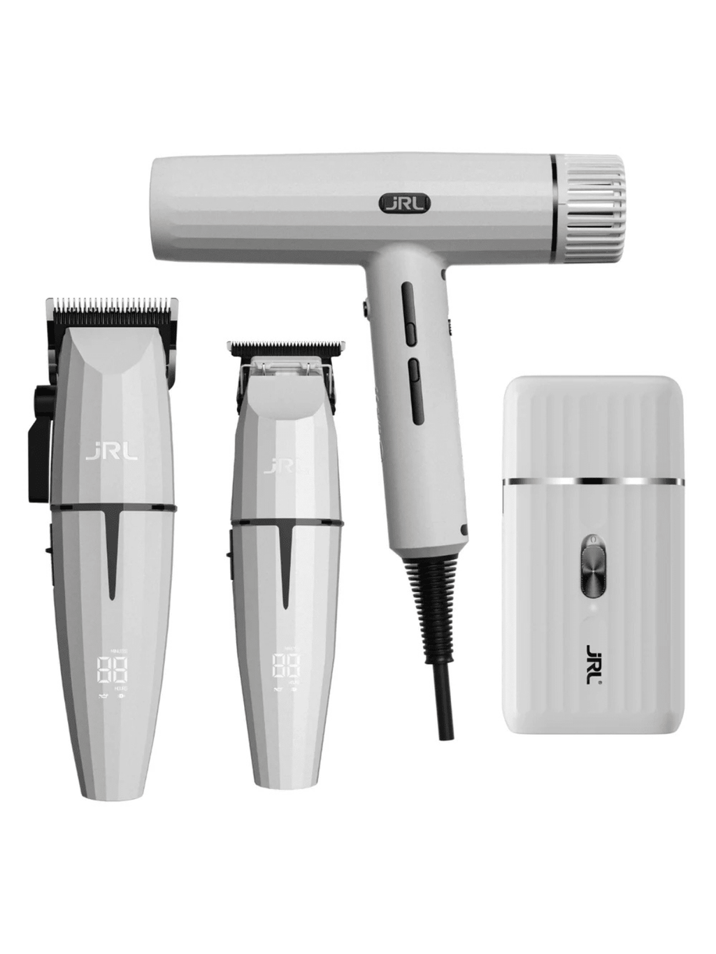 JRL Ghost Kit 3 – Professional Clipper, Trimmer, Shaver & Hair Dryer Set