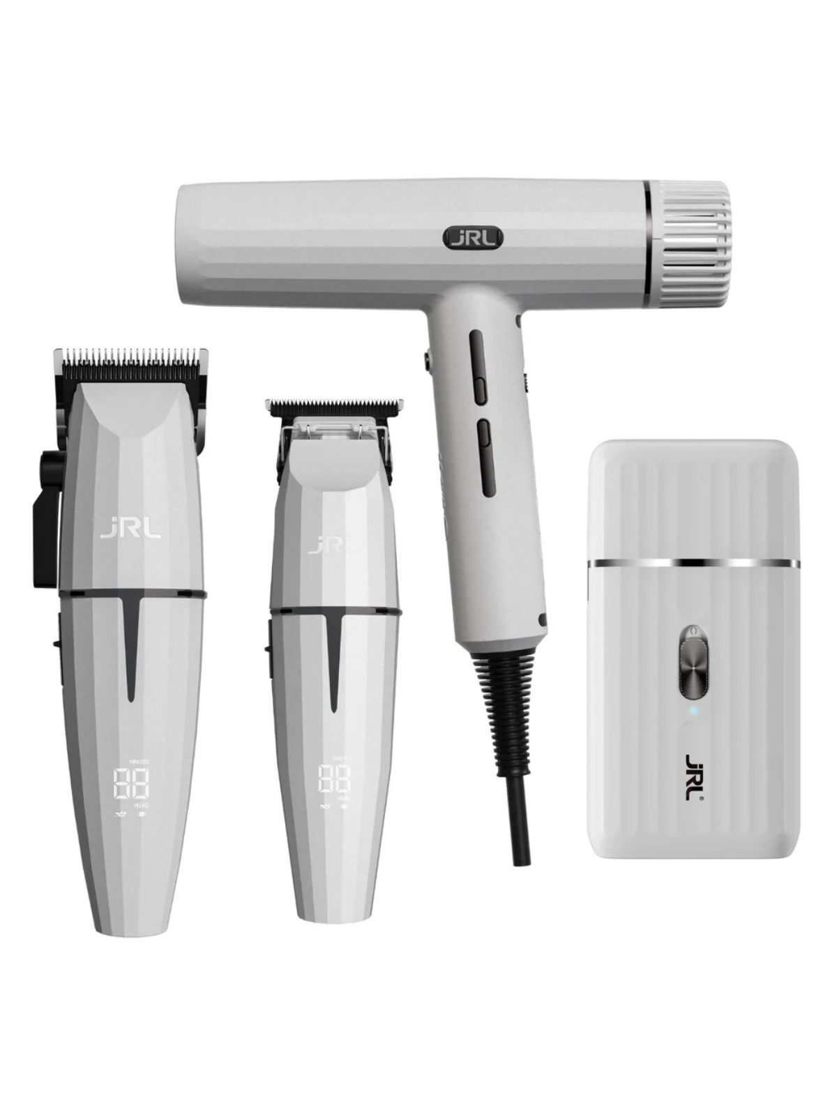 JRL GHOST KIT 3 – PROFESSIONAL CLIPPER, TRIMMER, SHAVER & HAIR DRYER SET