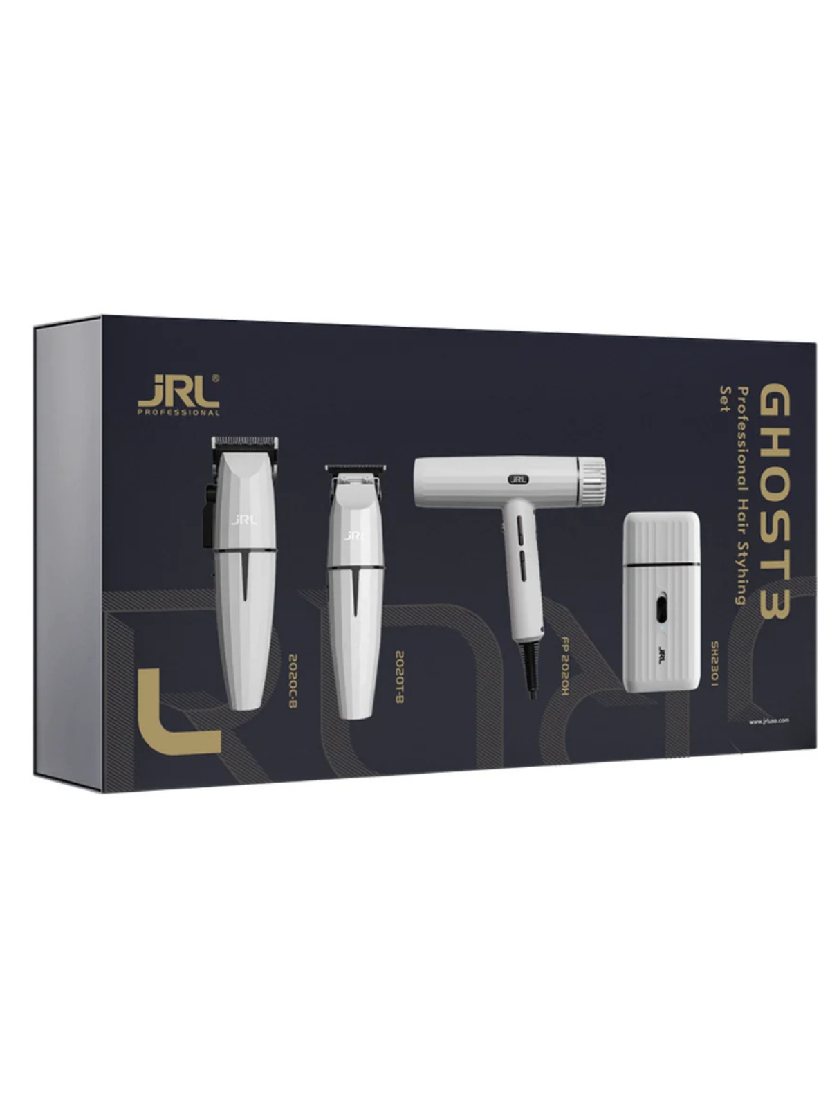 JRL GHOST KIT 3 – PROFESSIONAL CLIPPER, TRIMMER, SHAVER & HAIR DRYER SET
