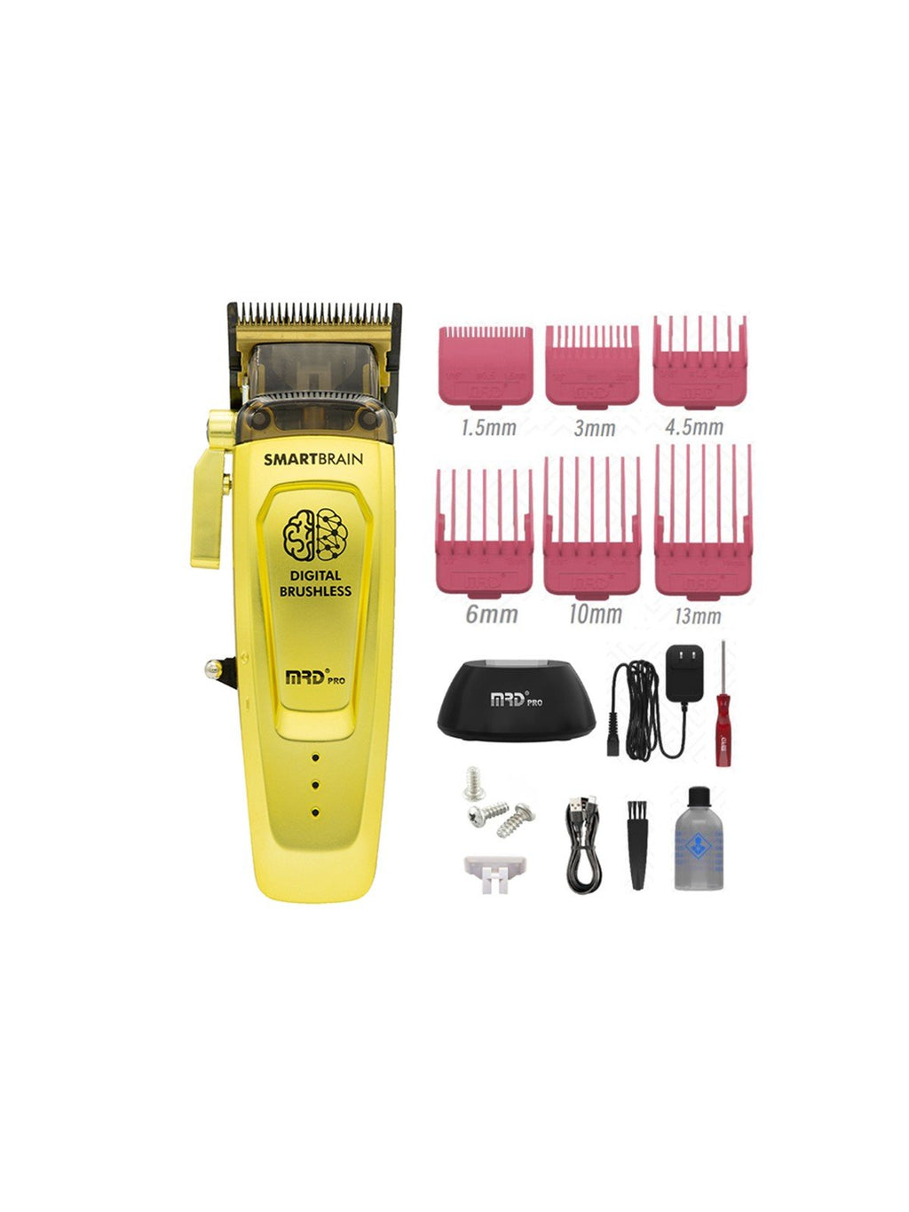 MRD Smart Brain Professional Hair Clipper - Gold