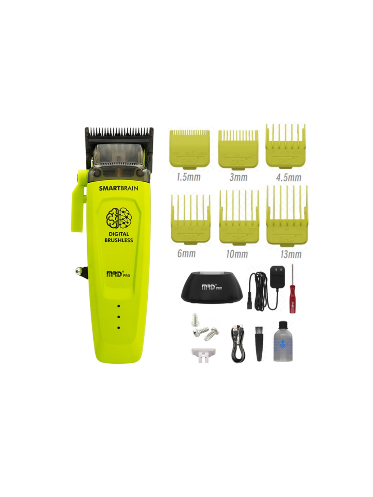 MRD Smart Brain Professional Hair Clipper - Green