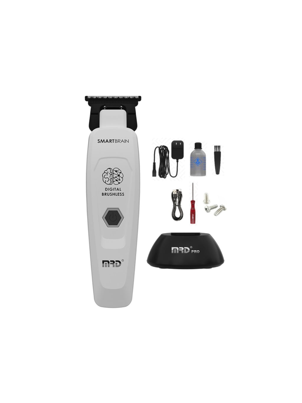 MRD Smart Brain Metal Professional Trimmer - White
