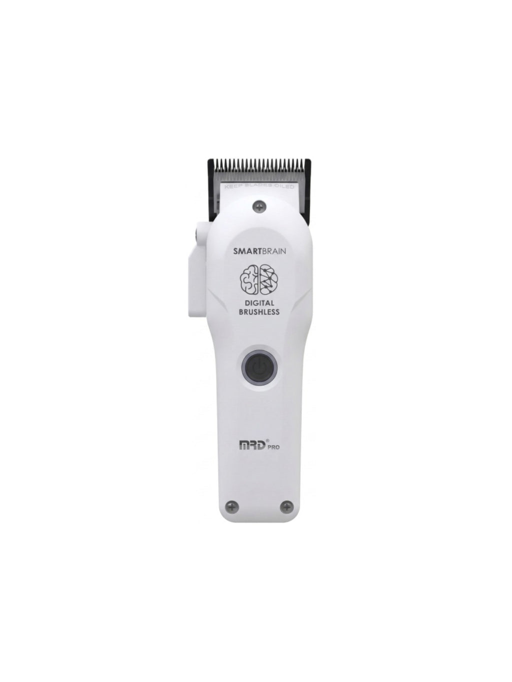 MRD Pro Smart Brain Light Professional Hair Clipper - White