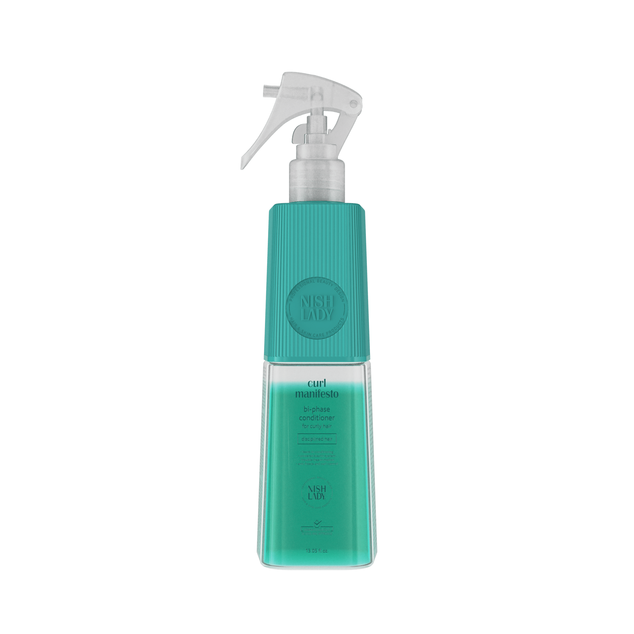 NISHLDAY Curl Manifesto Bi-Phase Saç Kremi, 386 ml, kıvırcık saçlar için doğal ve parlak görünüm sağlar.
