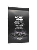 NISHMAN Charcoal Sheet Mask – Activated Charcoal Face Mask for Deep Cleansing & Oil Control
