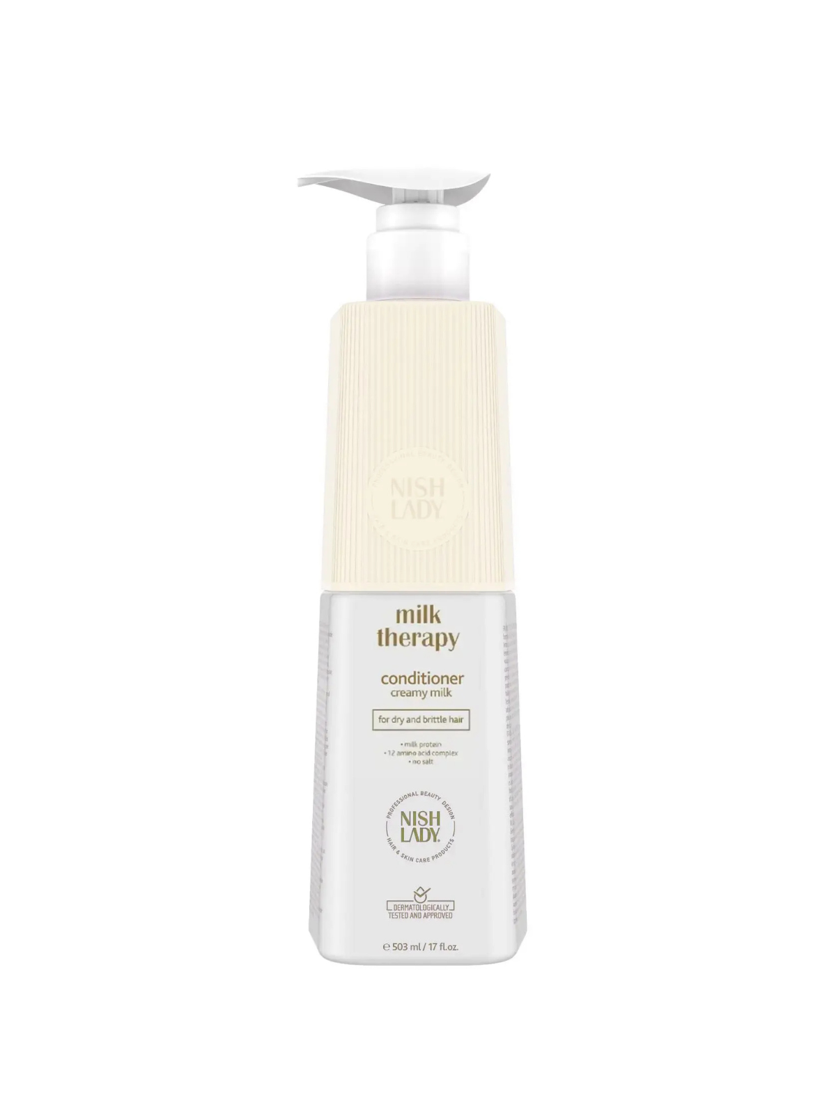 NISHLADY MILK THERAPY CONDITIONER 503 МЛ – ПРОФЕСИОНАЛЕН БАЛСАМ ЗА СУХА И УВРЕДЕНА КОСА