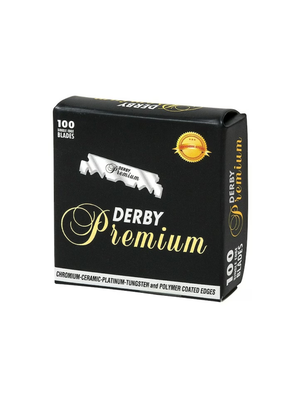 DERBY Premium Ножчета за Бръснене с Един Режещ Ръб 100 бр.