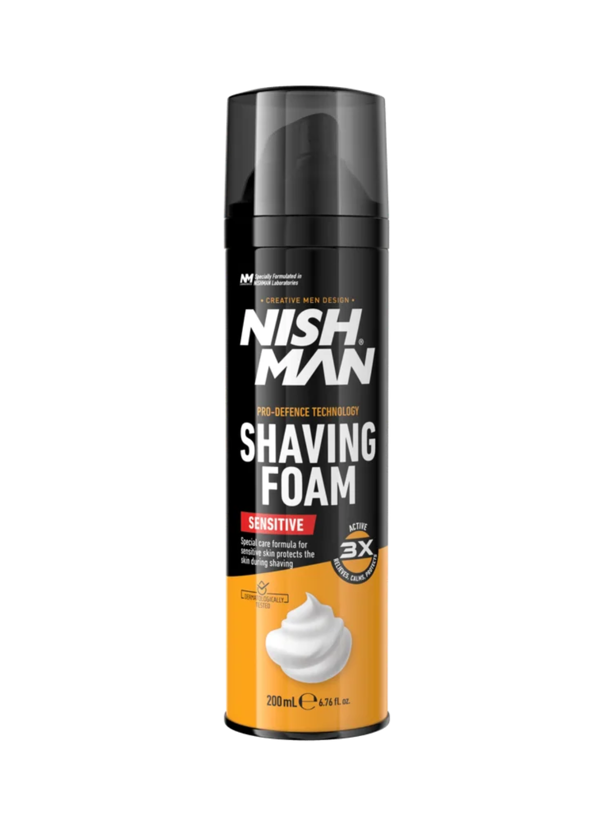 NISHMAN SHAVING FOAM SENSITIVE 200 МЛ – ПЯНА ЗА БРЪСНЕНЕ ЗА ЧУВСТВИТЕЛНА КОЖА