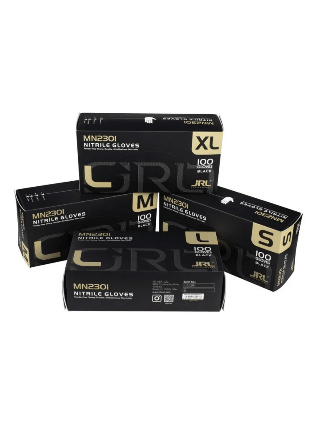 JRL Black Nitrile Gloves – 100 Pcs 3