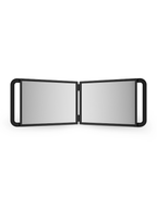 JRL Folding Mirror Black / White – Professional Large Foldable Barber Mirror