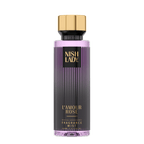 NISHLADY L’amour Rose vücut spreyi, 260ml, zarif gül kokusu ve şişe tasarımıyla gösteriliyor.