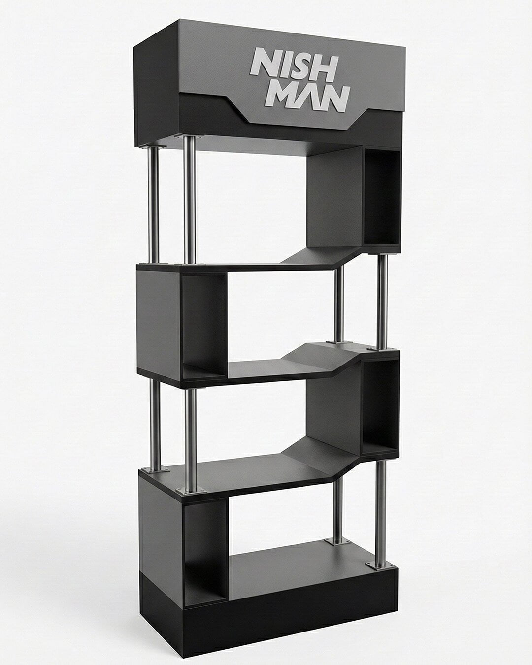 NISHMAN DISPLAY STAND IRON + WOOD