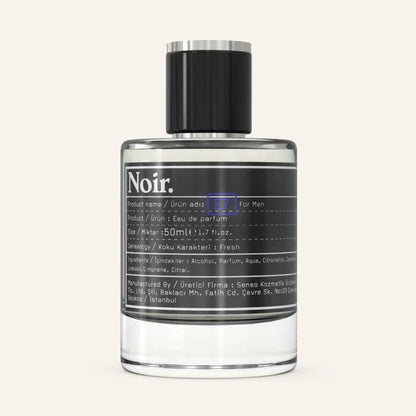 Noir Man E7 perfume 50 ml – masculine scent with fir, lemon, musk and sandalwood notes
