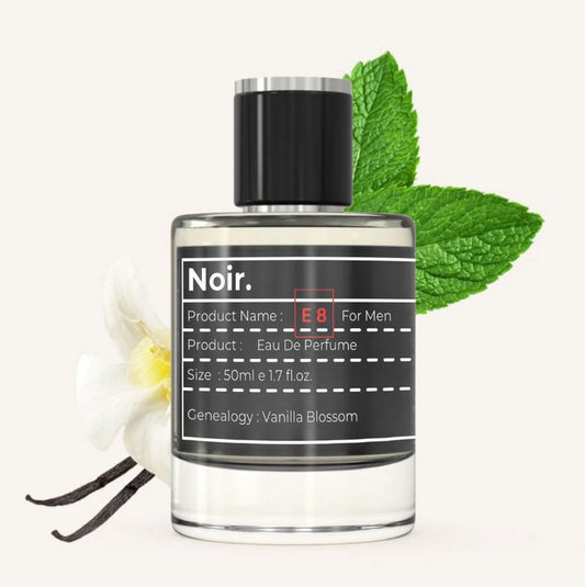 Noir Man E8 Eau de Parfum 50 ml – oriental vanilla men’s fragrance inspired by Kilian Love Don’t Be Shy