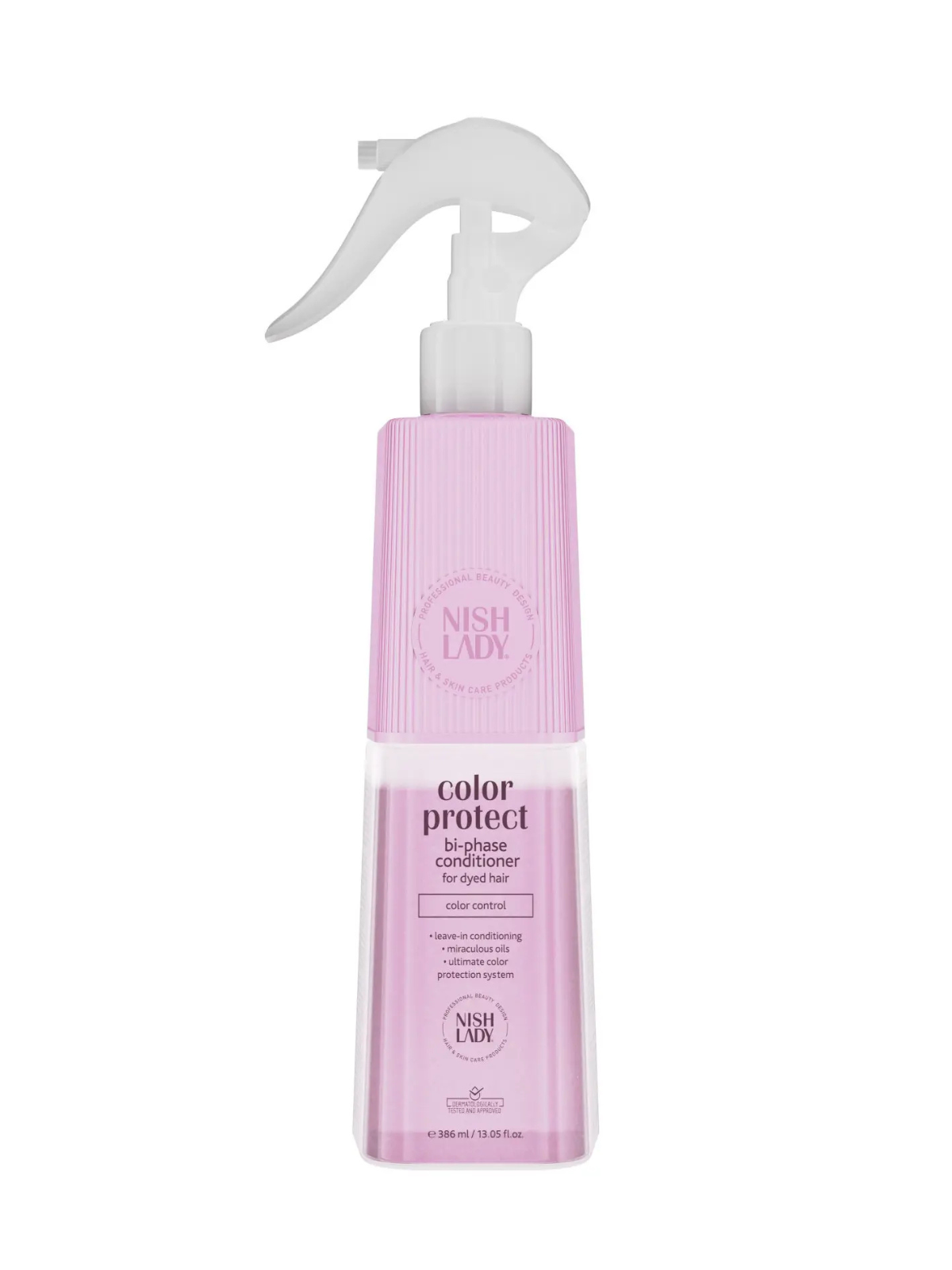 NISHLADY COLOR PROTECT BI-PHASE CONDITIONER 386 МЛ – ДВУФАЗЕН БАЛСАМ БЕЗ ИЗПЛАКВАНЕ ЗА БОЯДИСАНА КОСА