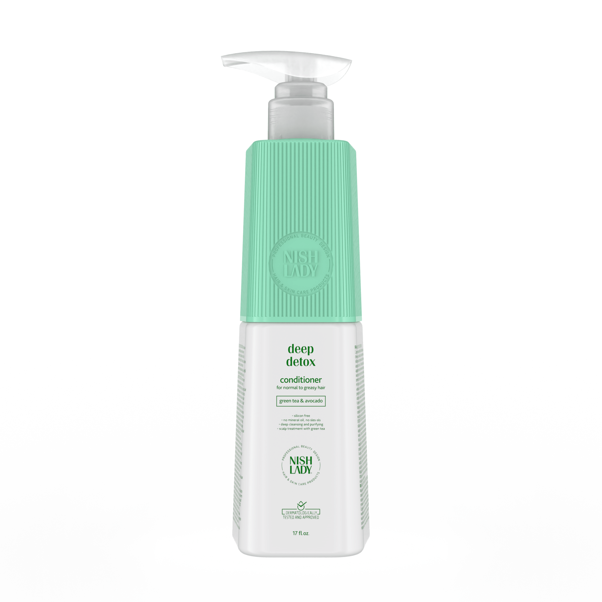 NishLady Deep Detox Saç Kremi 503 ml, derin temizlik ve bakım sağlayan saç bakım ürünü, ön yüz görüntüsü