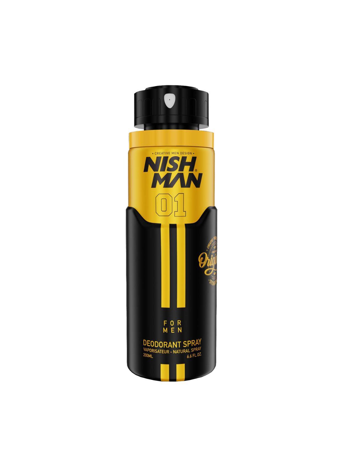NISHMAN DEODORANT SPRAY 200 ML – PROFESSIONAL MEN’S DEODORANT SPRAY COLLECTION (01–06)