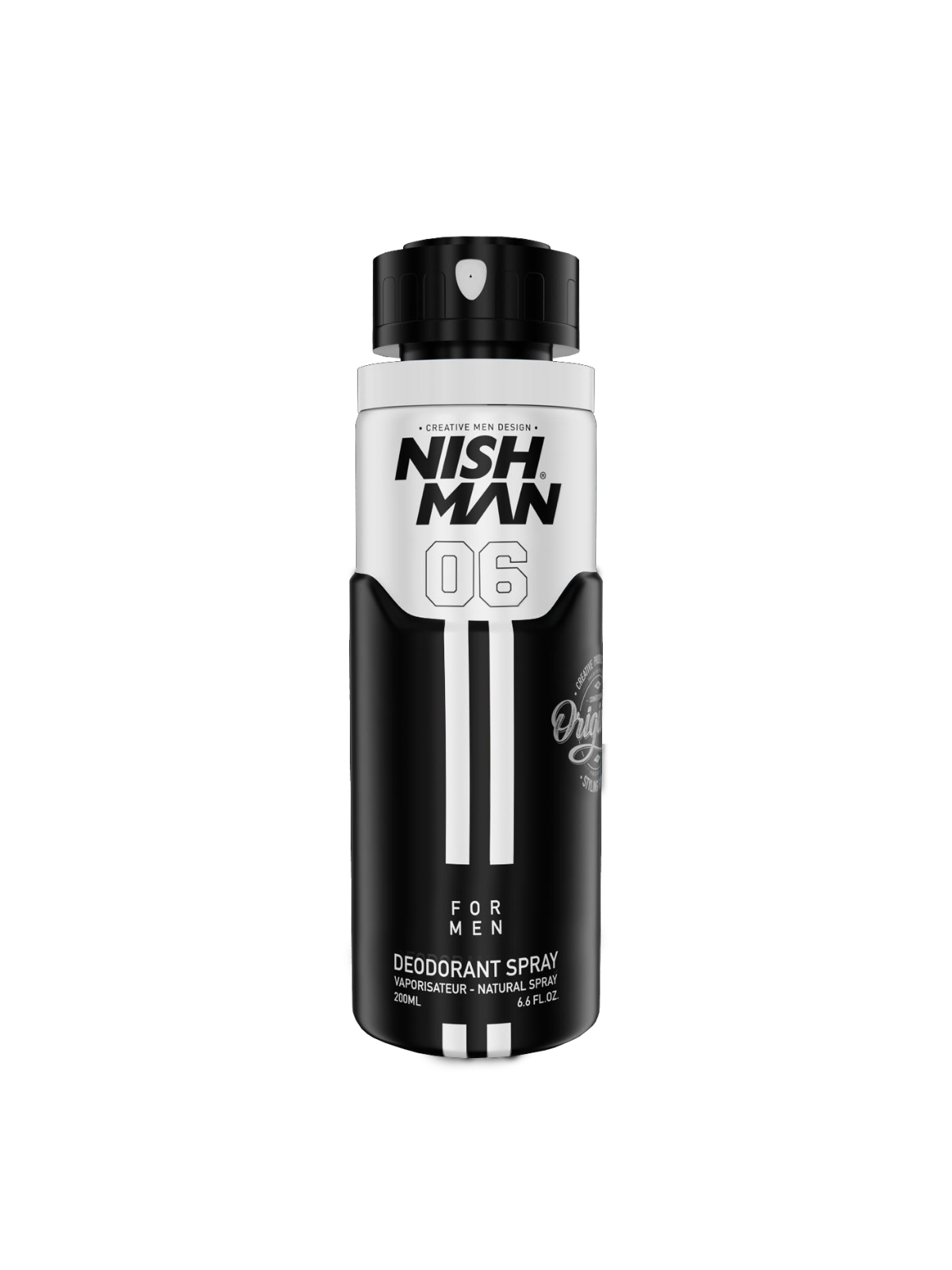 NISHMAN DEODORANT SPRAY 200 ML – PROFESSIONAL MEN’S DEODORANT SPRAY COLLECTION (01–06)