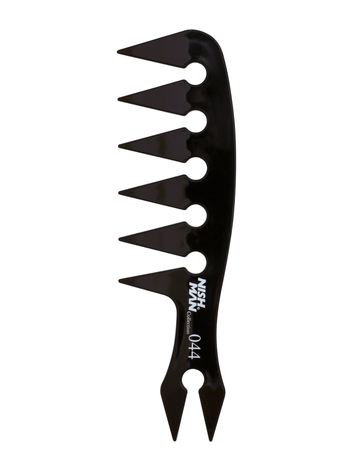 NISHMAN HAIR COMB 044 – ПРОФЕСИОНАЛЕН ГРЕБЕН С ДВОЙНИ ЗЪБЦИ ЗА ПОДСТРИГВАНЕ И СТИЛИЗИРАНЕ