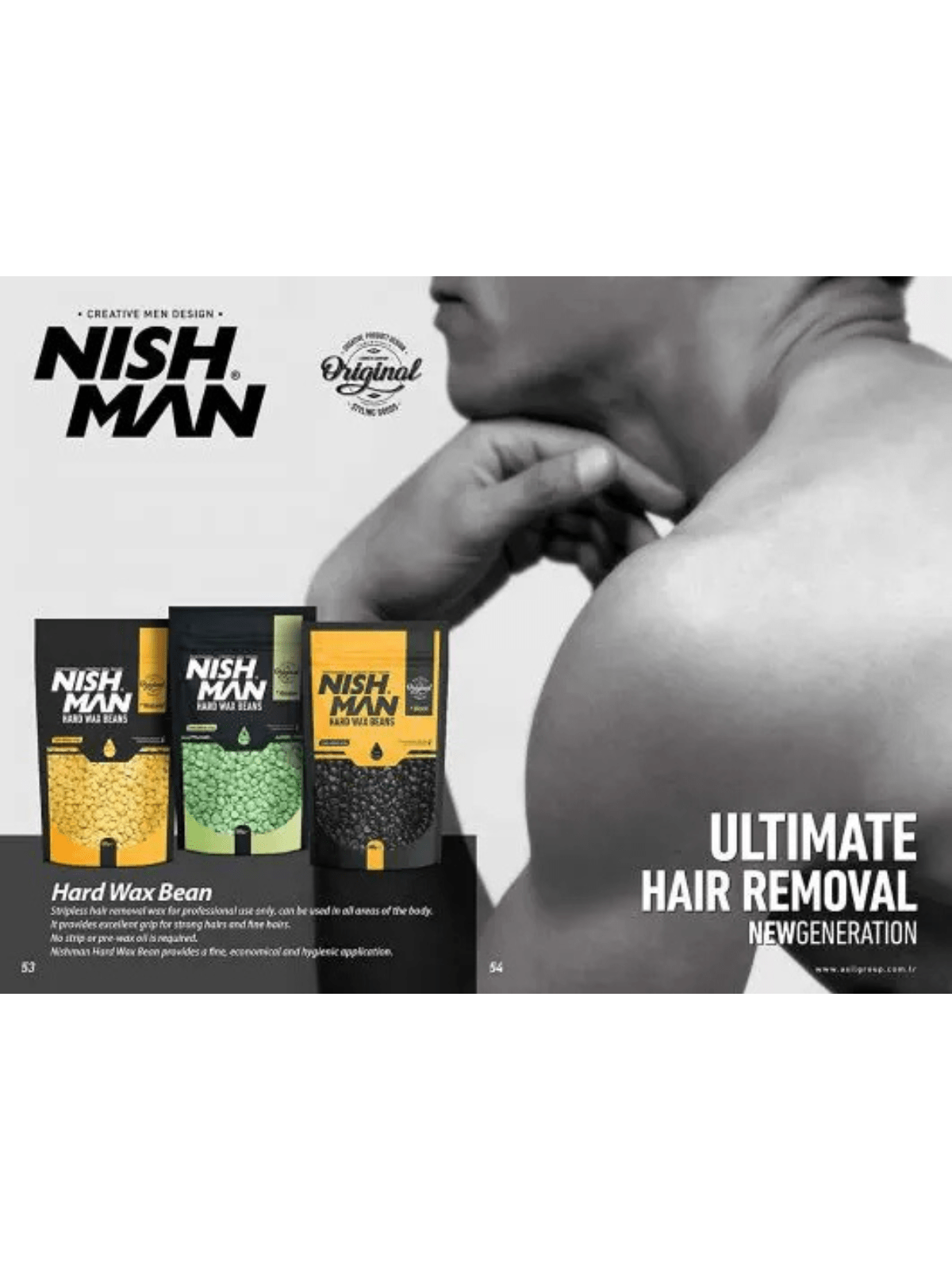 Nishman sert ağda taneleri, 500 g profesyonel saç giderme wax, doğal ve güçlü saç alışkanlığı için kullanılır.