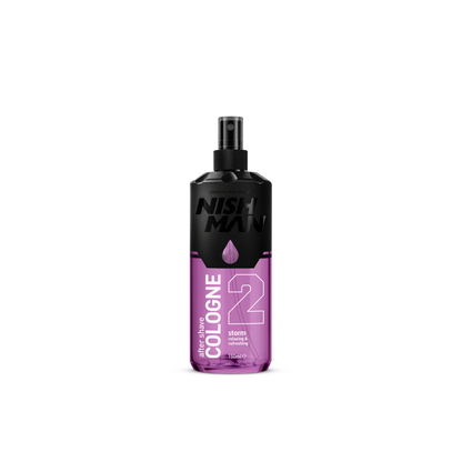 Nish Man Cologne bottle on a white background