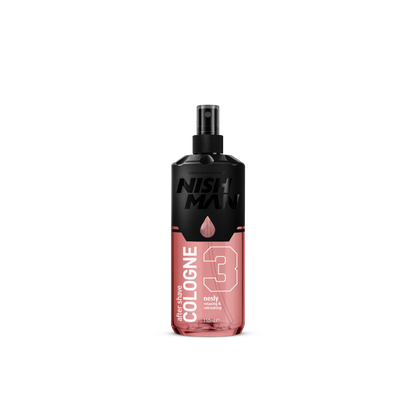 Nish Man Cologne bottle on a white background