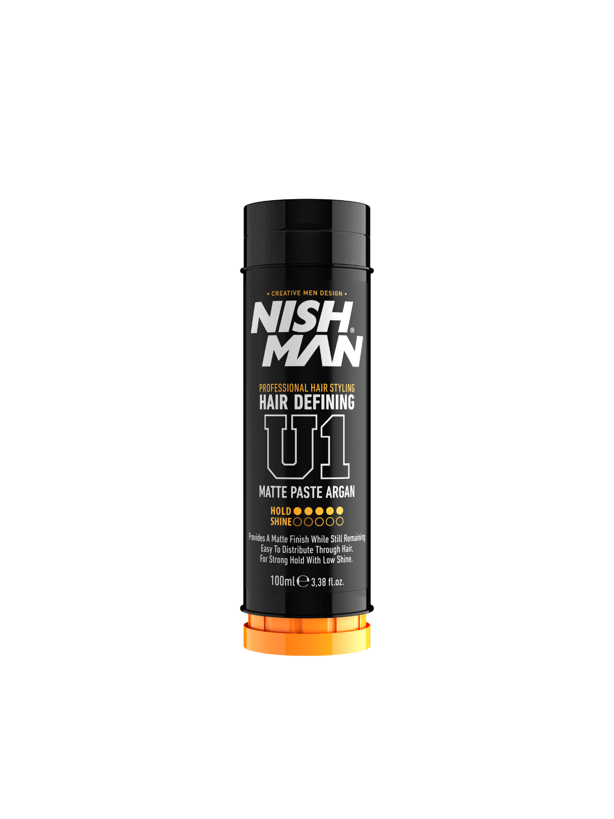 NISHMAN markalı saç şekillendirme ürünü, 100 ml U1 Matte Paste Argan saç şekillendici ürününün görseli.