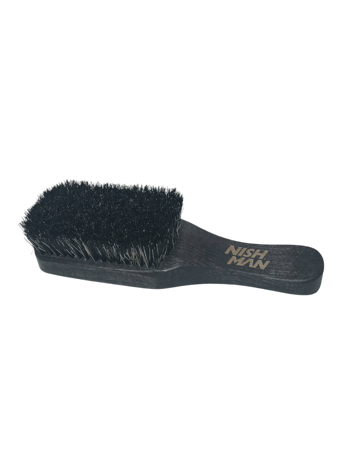 Nishman markalı kaliteli fade fırça, saç kesimlerinde pürüzsüz geçişler ve detaylar için kullanılır, yüksek kaliteli fade brush.