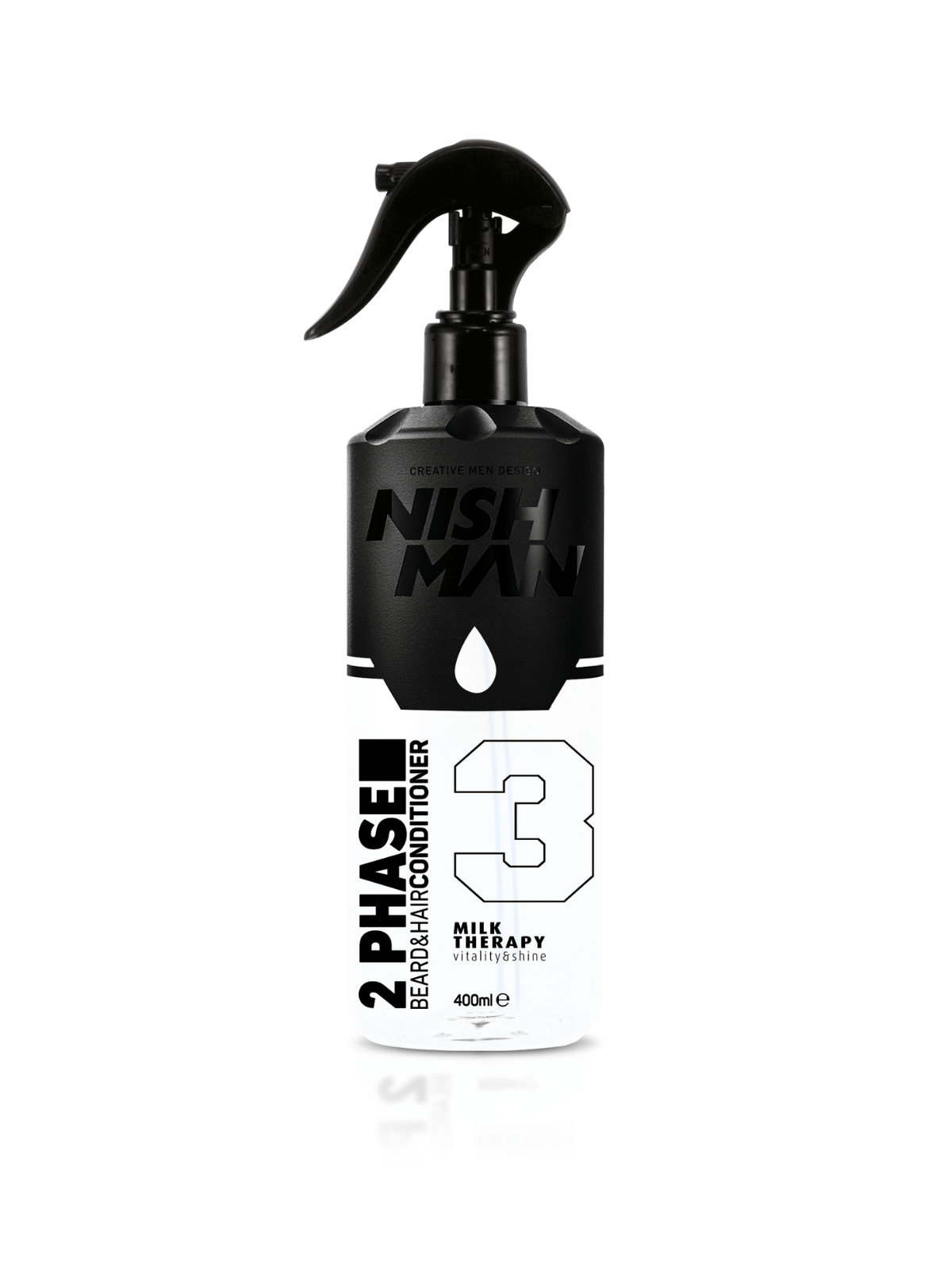 NISHMAN 2 aşamalı saç kremi, 400 ml şişe, şampuan sonrası kullanıma uygun, saçları nemlendiren ve yumuşatan ürün.