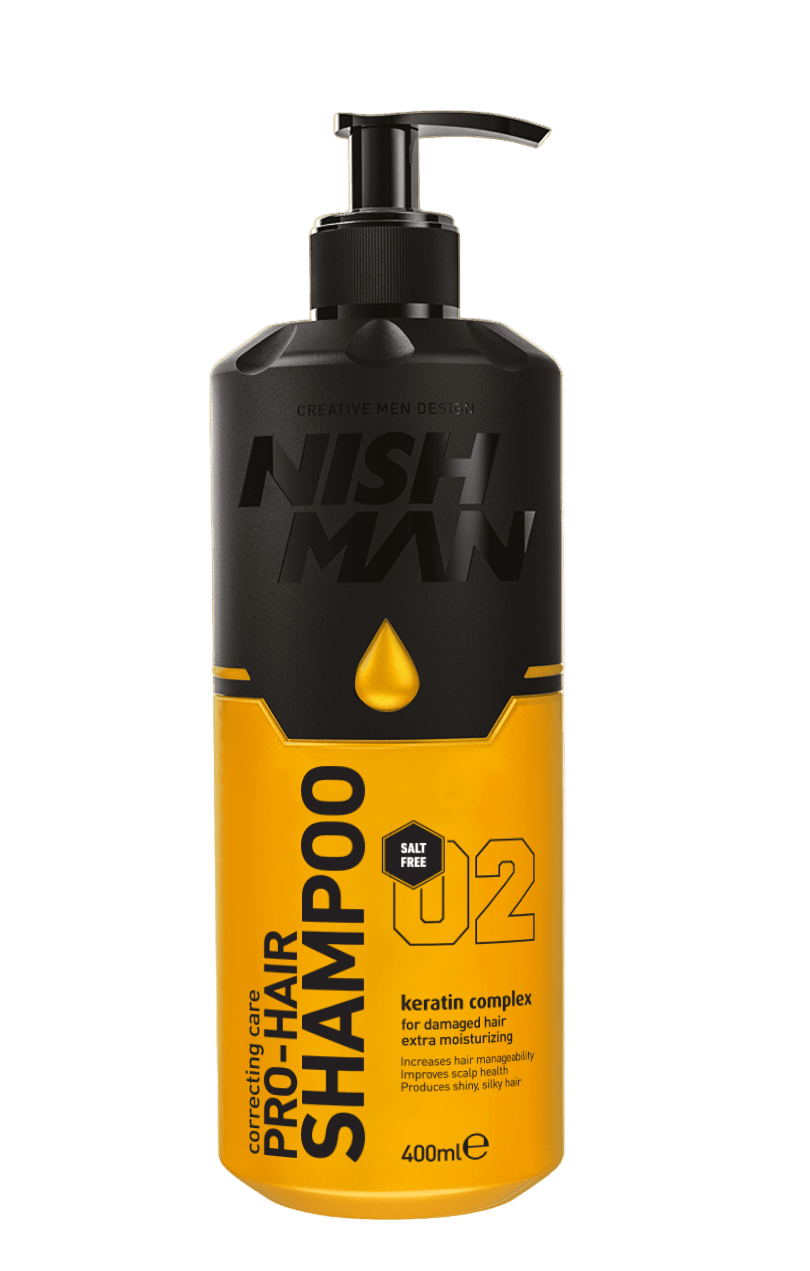 Nishman Pro-Hair Keratin Complex Shampoo – 1250 ml / 400 ml