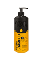 NISHMAN profesyonel saç şampuanı, tuz ve paraben içermez, saç toniği şişesi ve etiket detaylarıyla 400ml.
