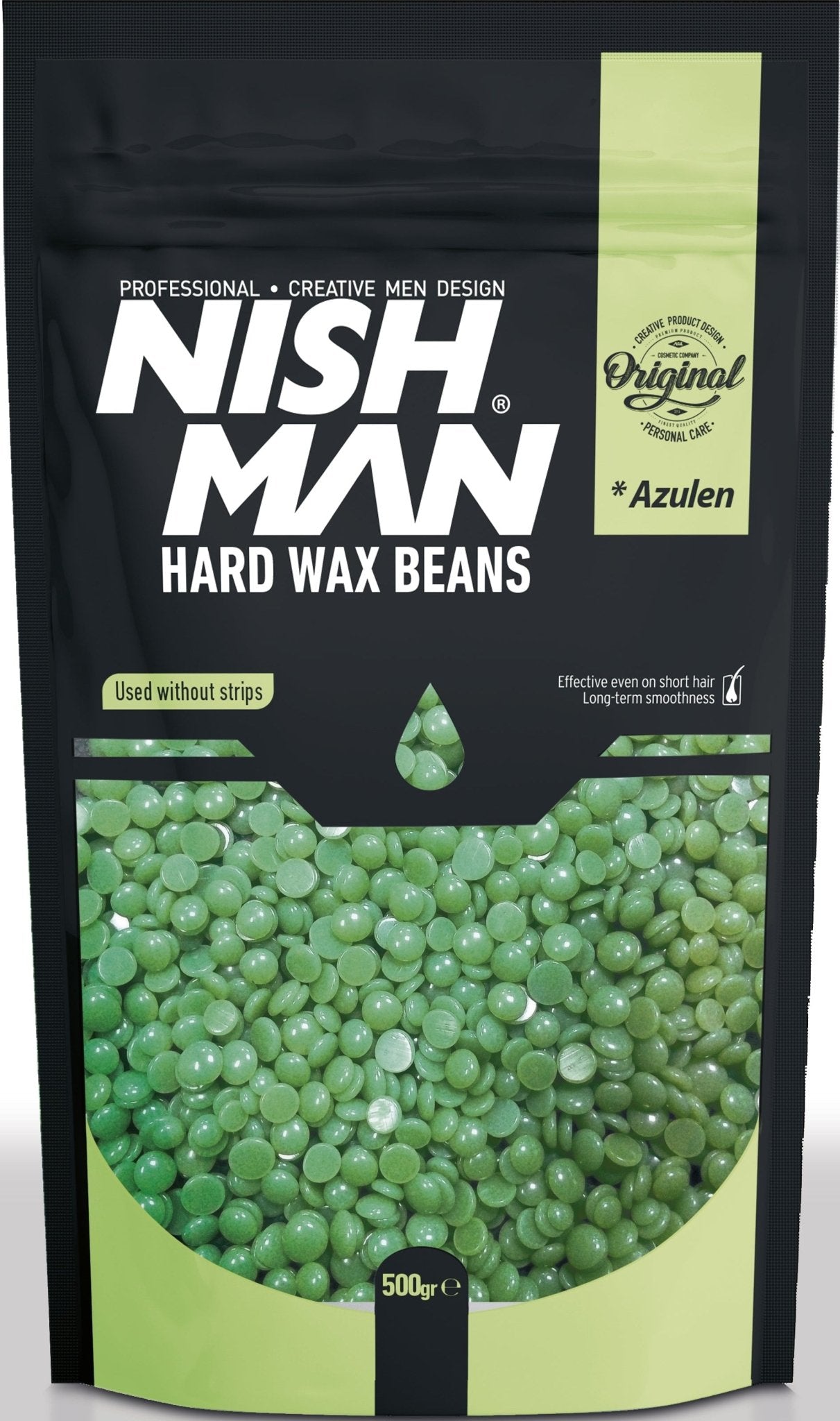 Nishman Hard Wax Beans 500 GR  Azulen / Black / Natural
