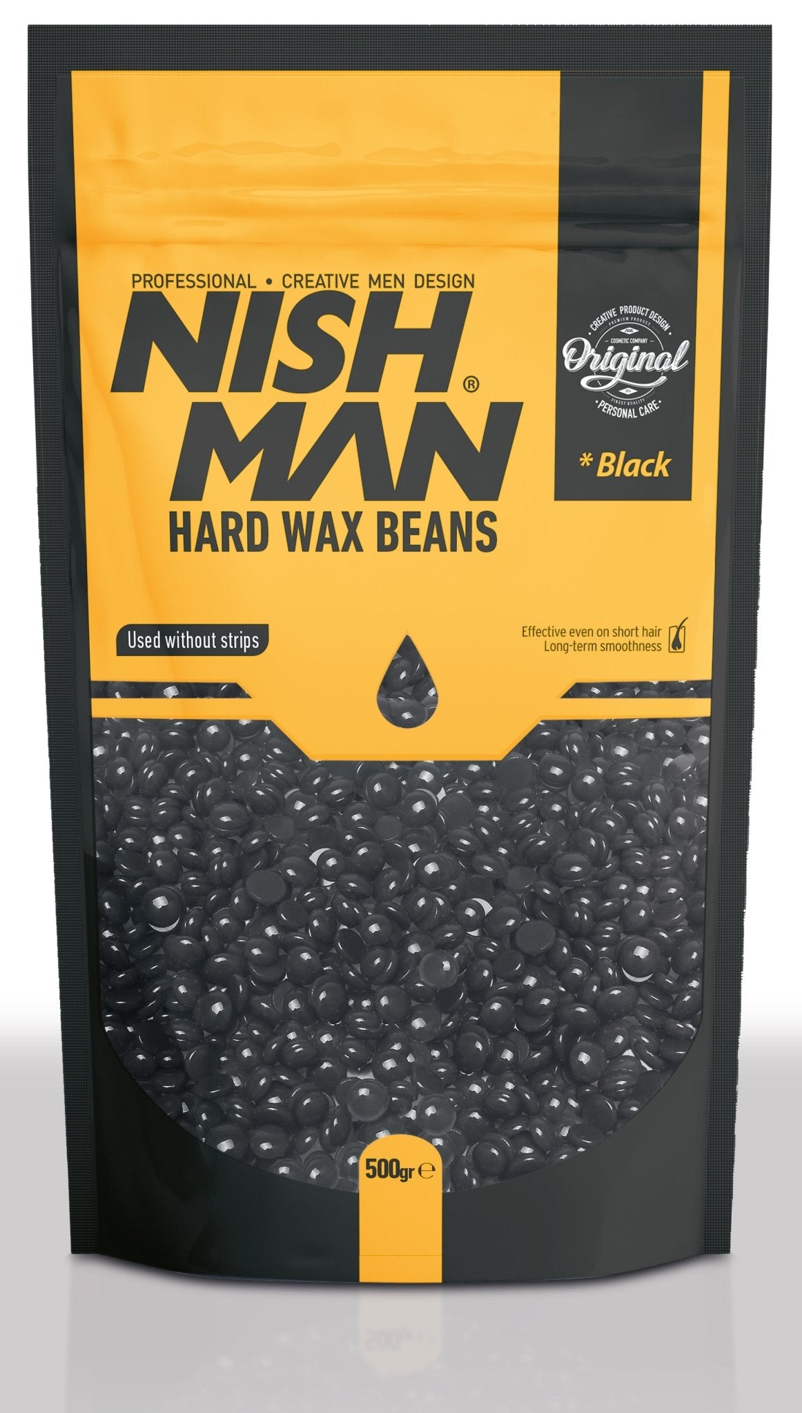 NISHMAN HARD WAX BEANS ( GRANUL DEPILATORY WAX WITHOUT STRIPLESS) 500 GR