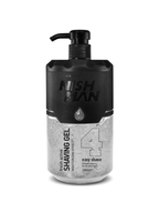 NISHMAN markalı 1000 ml tıraş jeli, kolay tıraş için kullanılır, jel formunda, şişe üzerinde gösterilen ürün.