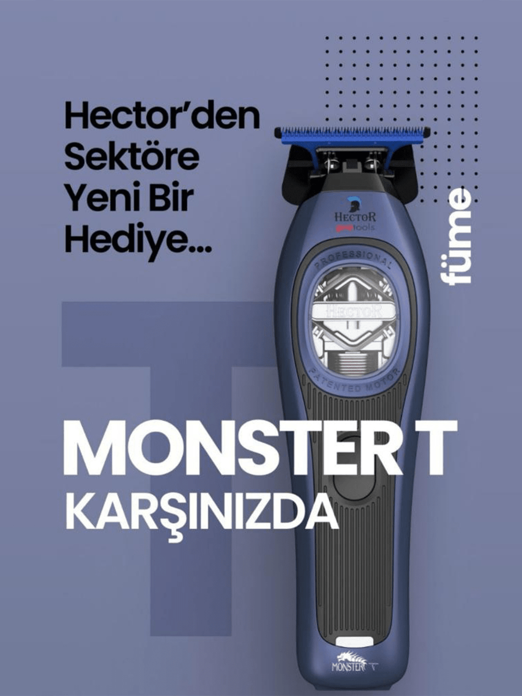HECTOR Monster T Professional Hair & Beard Trimmer – Vector Motor Technology 3