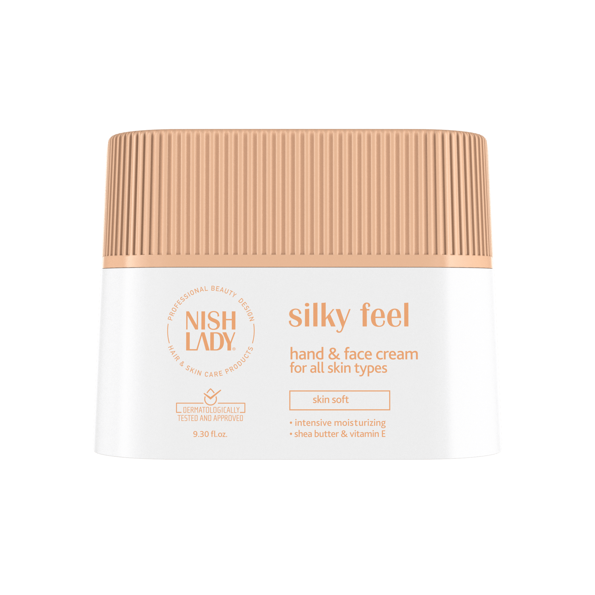 NISHLADY Silky Feel el ve yüz kremi, 275 ml, yumuşak ve parlak cilt görünümü sağlayan krem ön yüz resmi