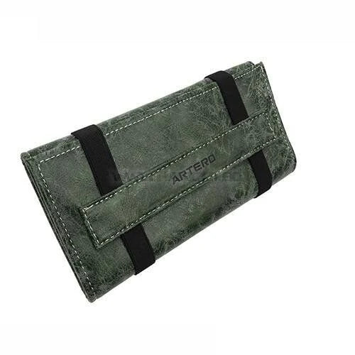 ARTERO EXPERT CASE F347 grey-green camouflage scissors and tool case, folded with two black bands and ARTERO lettering on a white background