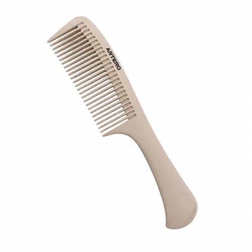 Beige ARTERO DETANGLE K315 220 mm POM wide-tooth hair comb with a broad handle and dark ARTERO lettering, on a white background