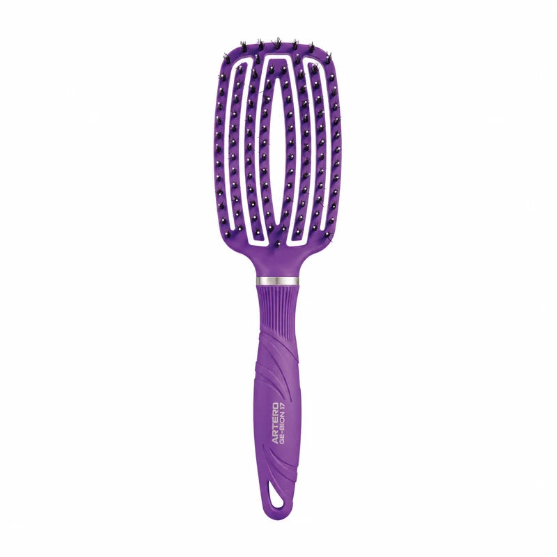 ARTERO GE-BION 17 Flex Vent Brush Violet K630 with mixed bristles and a vented head