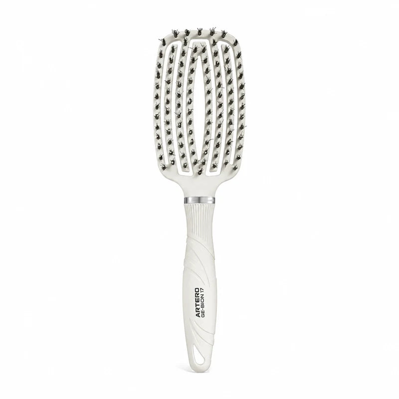 ARTERO GE-BION 17 Flex Vent Brush Ivory K634 with mixed bristles and a vented head