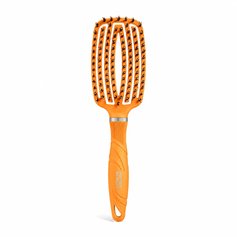 ARTERO GE-BION 17 Flex Vent Brush Orange K635 with mixed bristles and a vented head