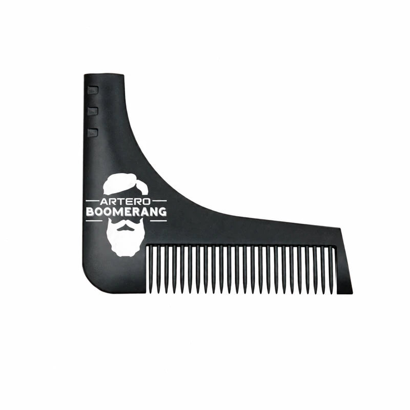 ARTERO A583 Boomerang black plastic beard shaping comb