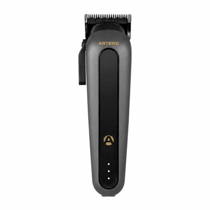 Grey ARTERO BROOKLYN M663 hair clipper with DLC taper blade and side adjustment lever
