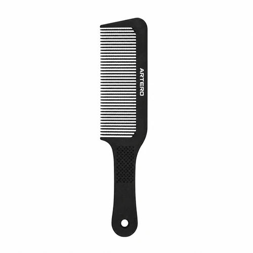 ARTERO Carbon Clipper K351 240 mm black comb with rounded teeth and textured handle