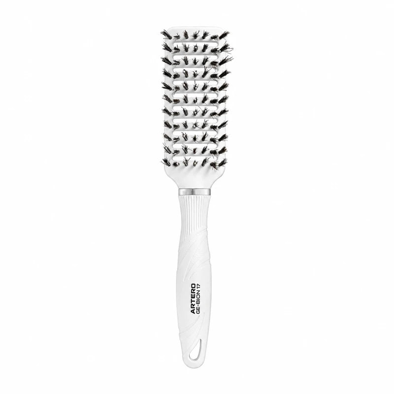 ARTERO GE-BION 17 Rigit Vent K628 white hair brush with mixed bristles and a vented head