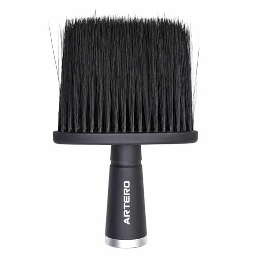 ARTERO K302 wide black neck brush with synthetic bristles, ARTERO logo and chrome base detail